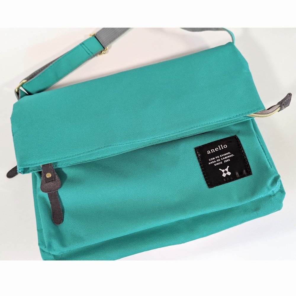 Anello Crossbody Purse Messenger Bag Turquoise Blue - Picture 2 of 6